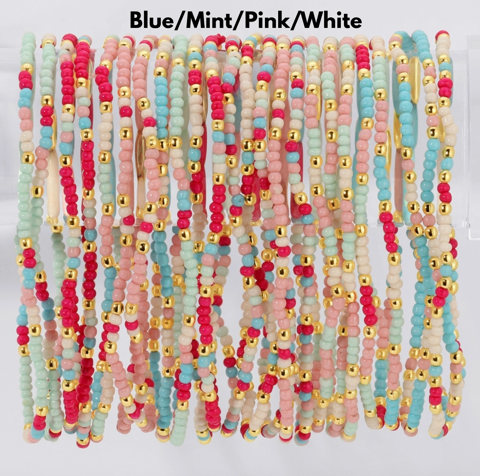 2mm Assorted Stretch Bracelets- Build your stack