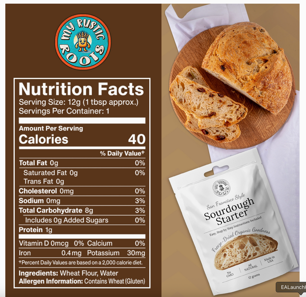 Organic Non-Gmo, Freeze Dried, Sourdough Starter