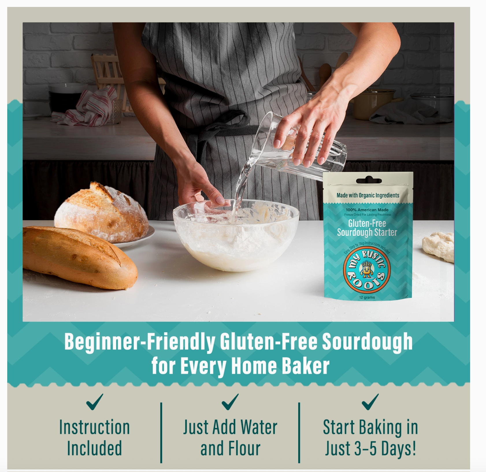 Organic, Non Gmo Gluten Free Sourdough Starter