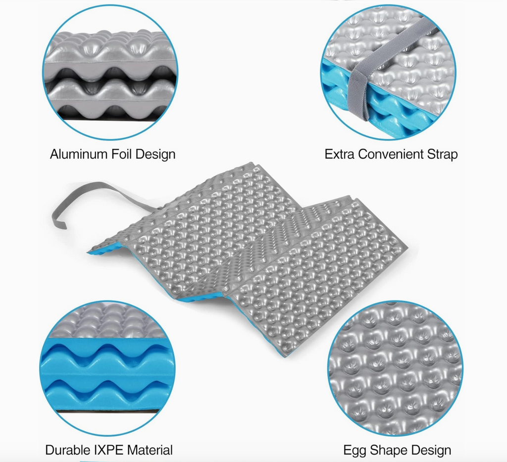 Foldable Stadium Seat Cushion (Blue)