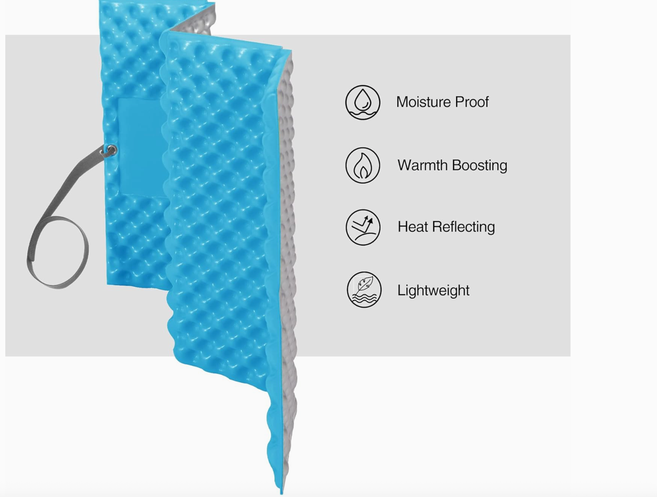 Foldable Stadium Seat Cushion (Blue)