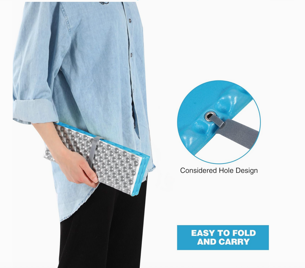 Foldable Stadium Seat Cushion (Blue)