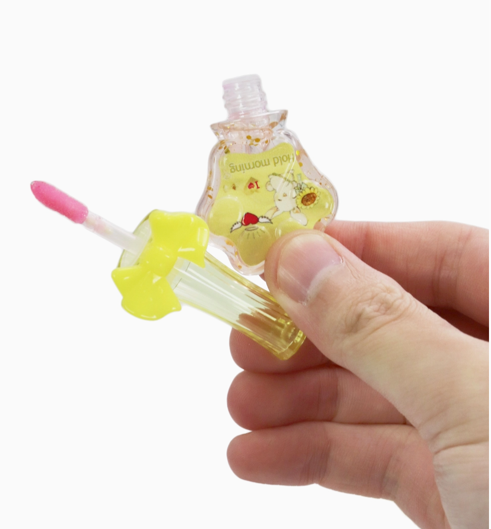 Bunny Rabbit Paw Glitter Color-Changing Lip Gloss