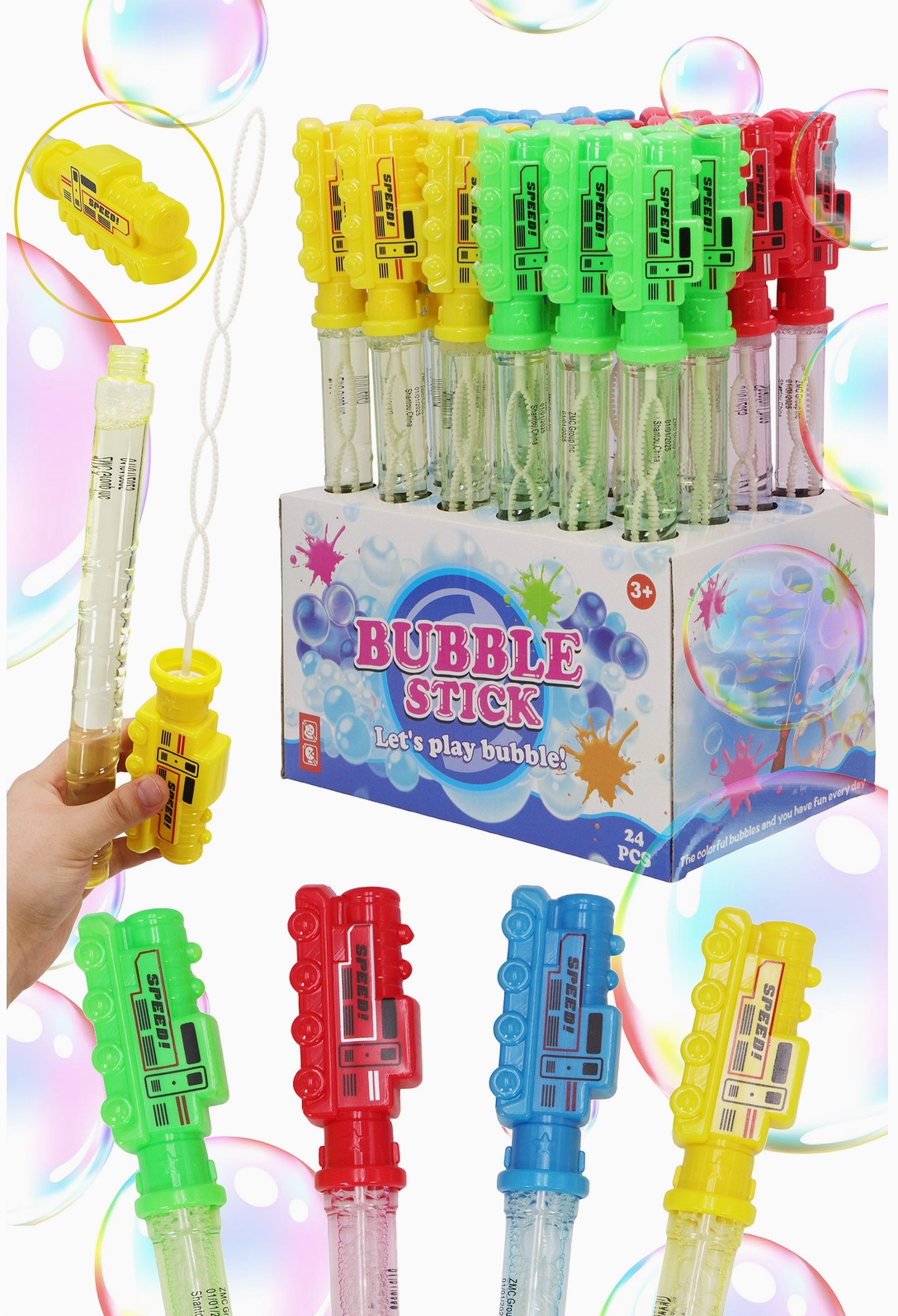 Choo Choo Train 5-hole Bubble Wand