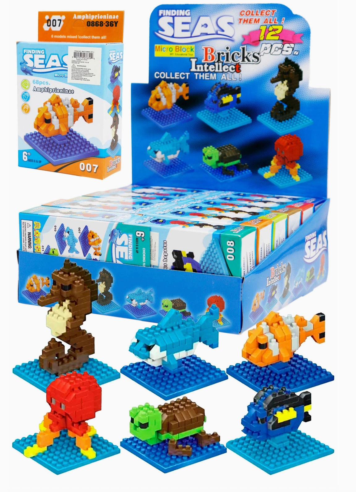Sea Animals Diy Building Block Kit