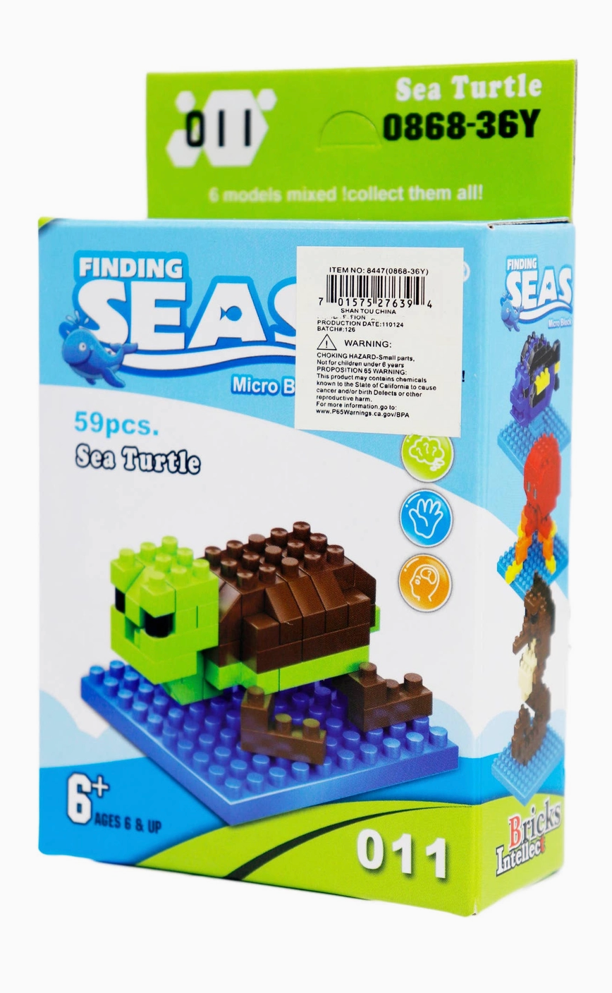 Sea Animals Diy Building Block Kit
