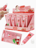 Strawberry Scented Gel Lip Balm Squeeze Tube