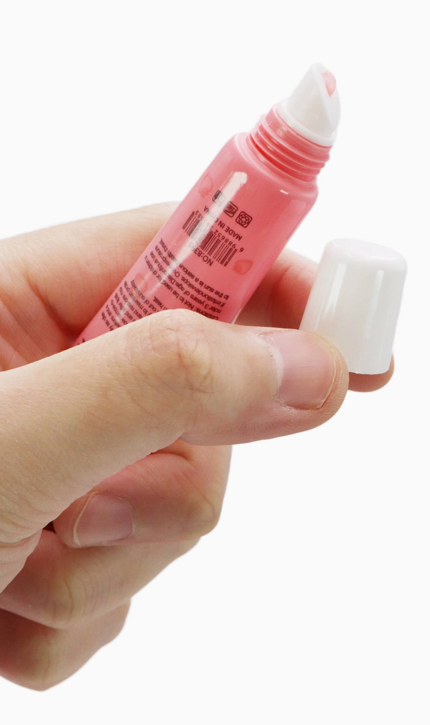 Strawberry Scented Gel Lip Balm Squeeze Tube