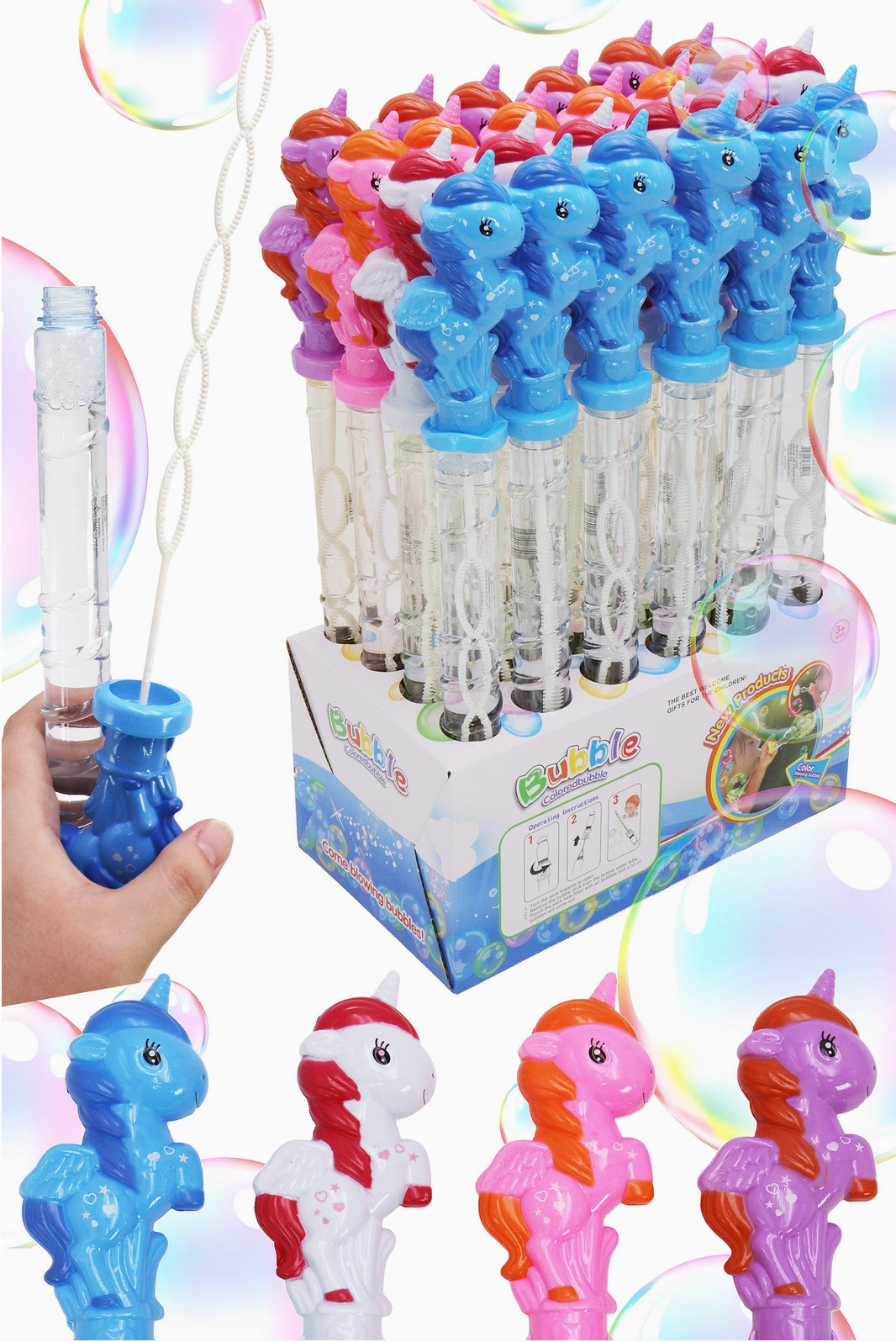 Unicorn 5 Hole Bubble Wand