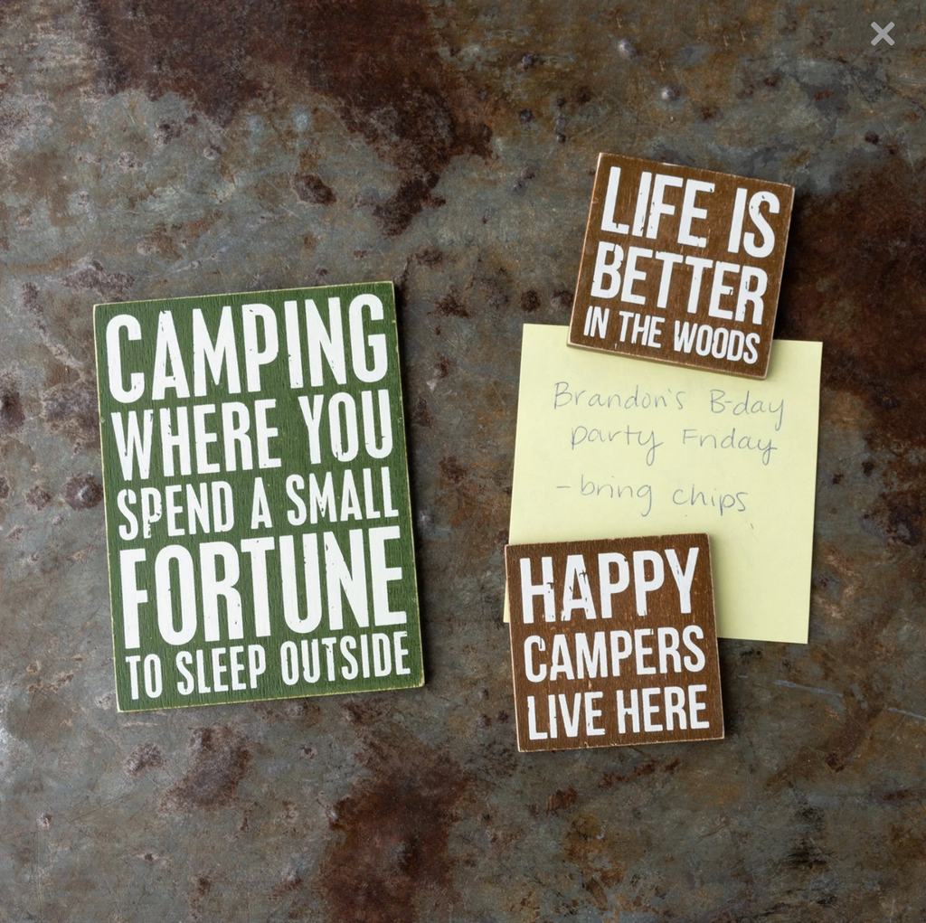 Happy Campers Magnet Set