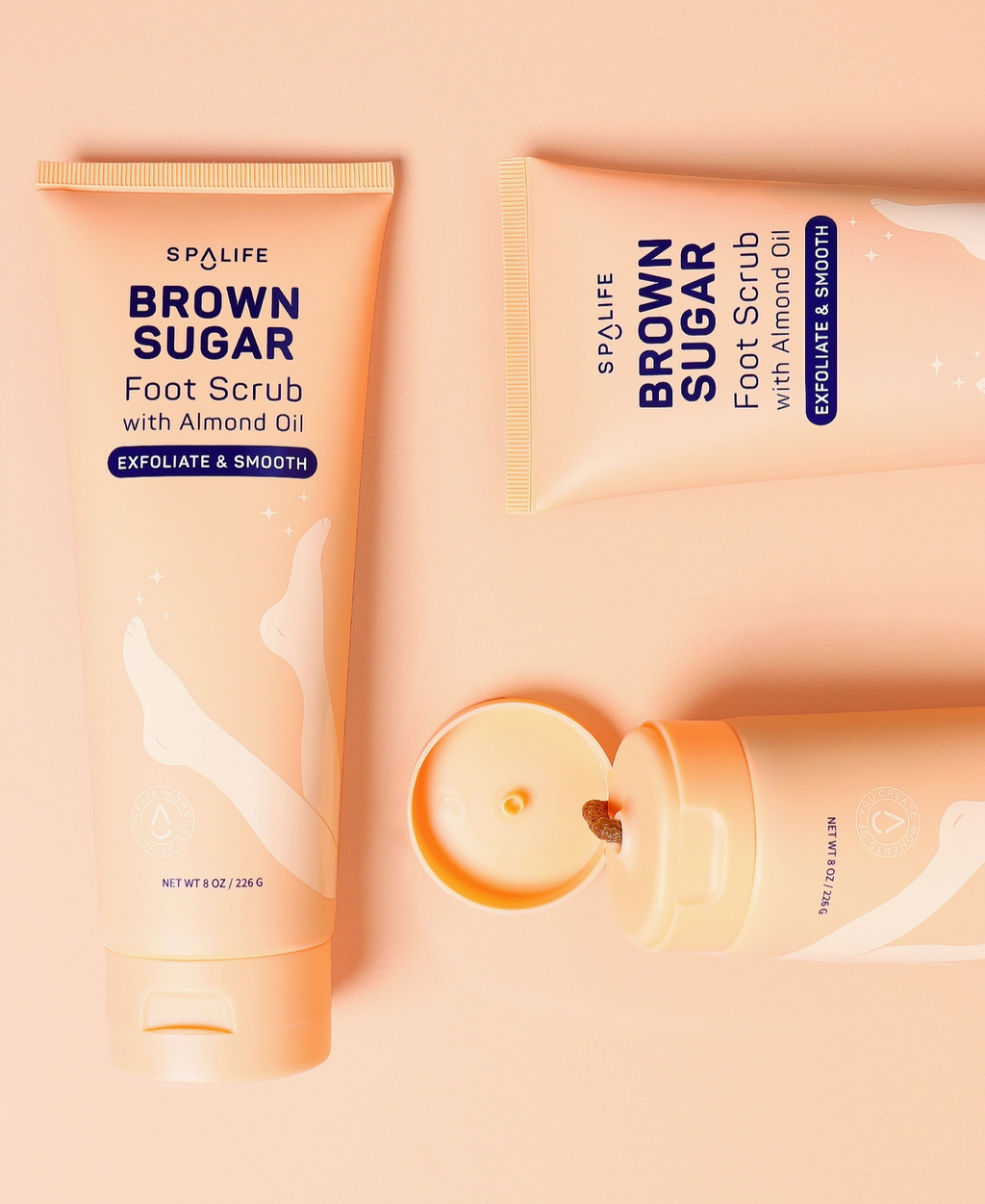 Brown Sugar Exfoliating Foot Scrub 8.2 oz - Foot Treatment