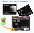 Reusable Coloring Games Travel Mat Set