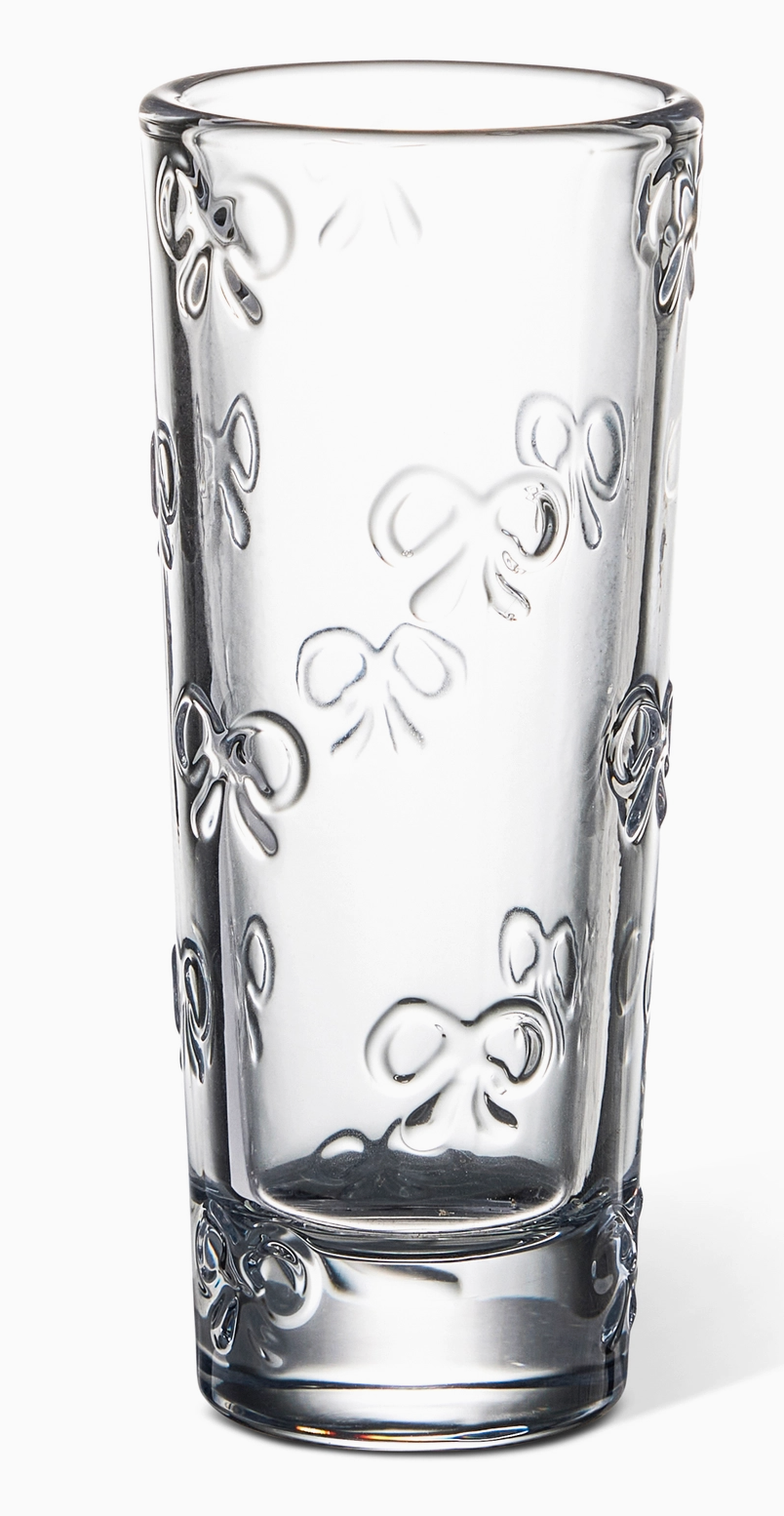 4pk 2oz Embossed Bow Glass Shooters